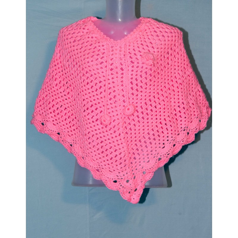 Graminarts Online Crochet Handmade Poncho Women/Girls
