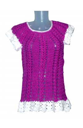 Woolen handmade beautiful design top for adult girls