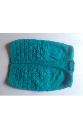 Handmade Cardigan Woonie Graminarts Self Crochet Design For Baby Girl- Green