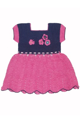 Beautiful Crusia Crochet Design Online Thread Frock For baby Girl