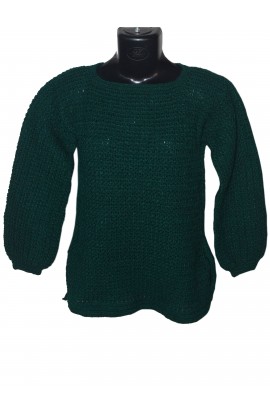 Stylish Look With Sea Green Handmade Crochet Top Pullover For Women/Girls