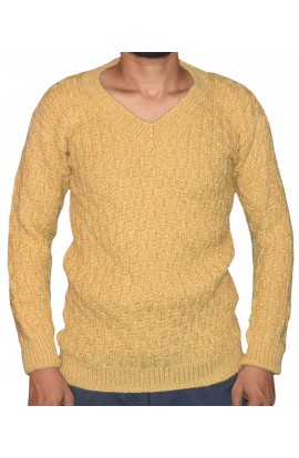 Stylish Look For Men Graminarts Handmade Woollen Sweater In Pistachio Color