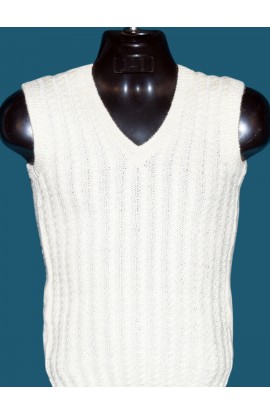 Graminarts Handmade Woollen Pale Goldenrod Color Half Sleeves Sweater For Men