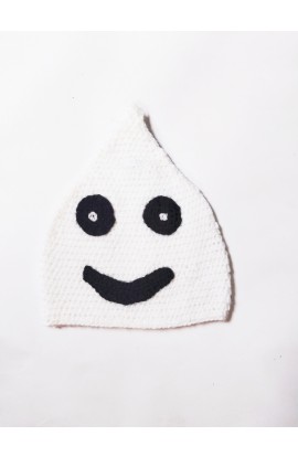 Unique Stylish White Graminarts Handmade Crochet Cap For Kids