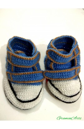 Graminarts Woolen Handmade Shoes Desing Baby Booties For 12 - 24 Month