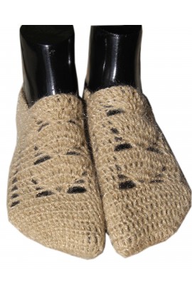 Women's Handmade Socks Soft Woollen Elegant Crochet Design Graminarts