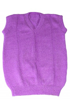 Woolen Handmade purple color Half sweater for Men free size 