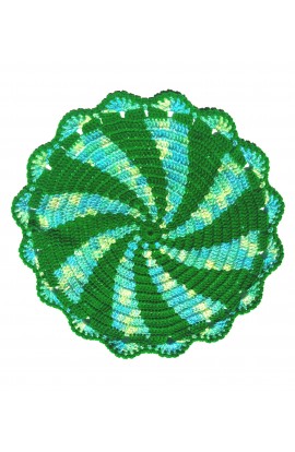 Graminarts Beautiful Spiral Woolen Handmade Thalposh/tTablemat