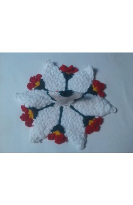 Beautiful Tulip Crochet Design Handmade Poshak Size No. 1 Or 2 Laddu Gopal Ji