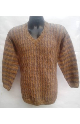 Elegant Crochet Design Beautiful Color Handmade Men Full Sleeve Sweater For Stylish Look