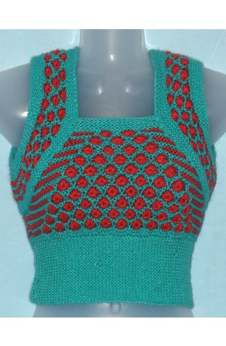 woolen handmade sweate blouse for women multicolor and free size 
