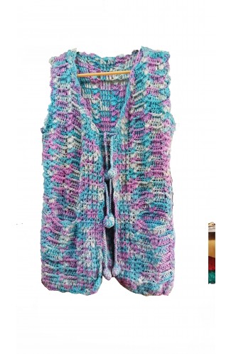 2020 new beautiful desing woolen handmade cardigan for girls