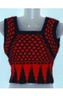 New design handmade blouse for women black and red color