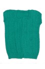 Graminarts Handmade Knitting Solid Colour Cap Sleeve Cardigan For Baby Girl- Jade